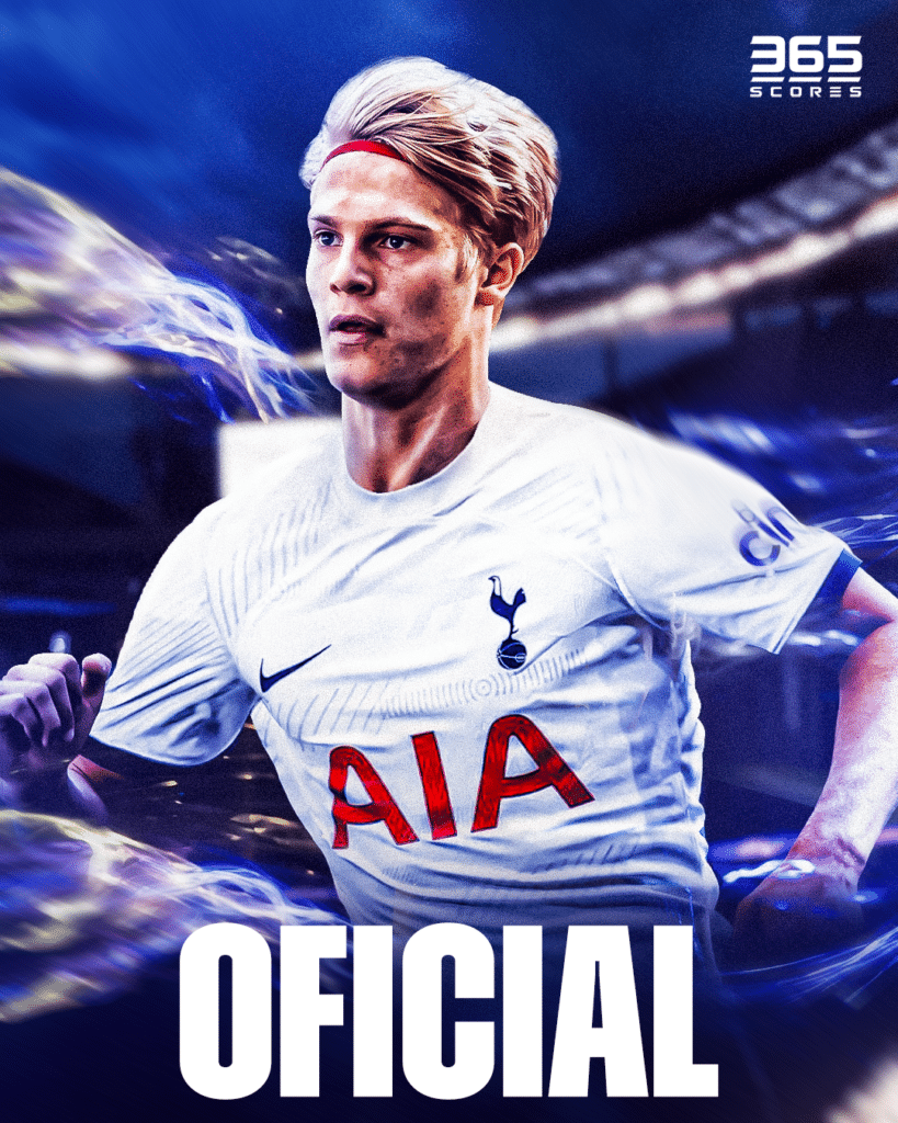 Lucas Bergvall fue anunciado como nuevo jugador del Tottenham. Foto: 365Scores App.