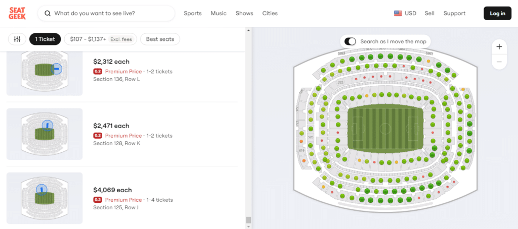 boletos Copa América México vs Jamaica seatgeek