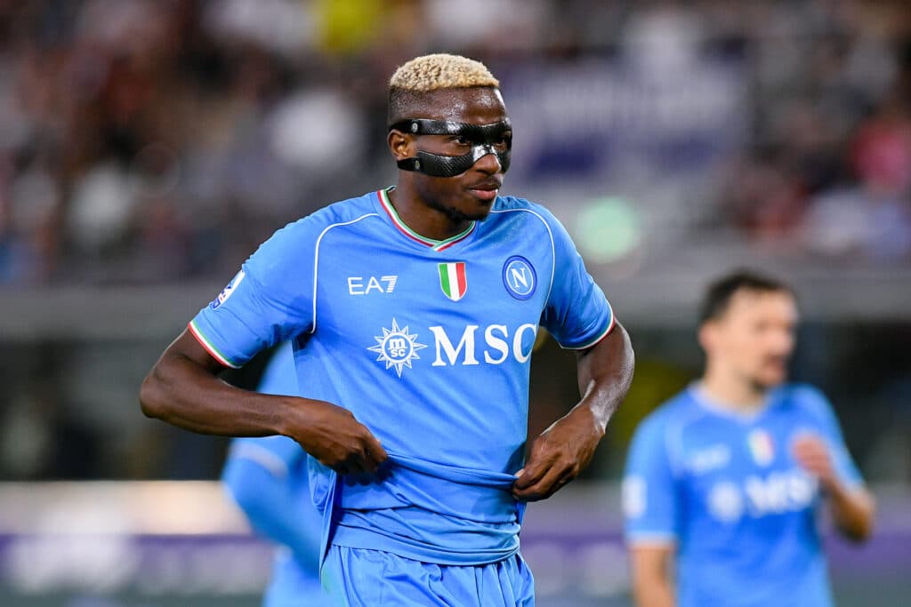 Victor Osimhen podría ser una de las claves en el Napoli vs Juventus. (Photo by Giuseppe Maffia/NurPhoto via Getty Images)