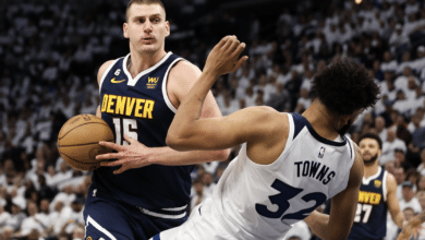 Denver Nuggets vs. Minnesota Timberwolves, chocan por los NBA Playoffs 2024.