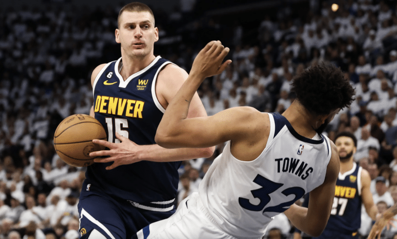 Denver Nuggets vs. Minnesota Timberwolves, chocan por los NBA Playoffs 2024.