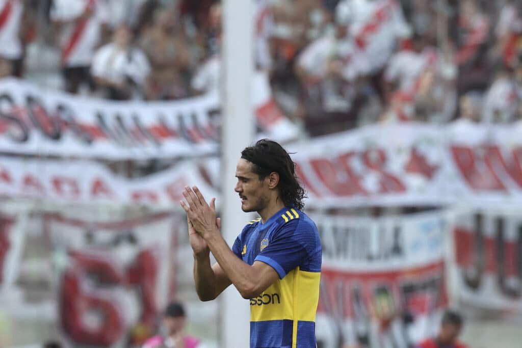 Édinson Cavani podría ser una de las claves en el Boca vs Fortaleza. (Photo by ALEJANDRO PAGNI/AFP via Getty Images)