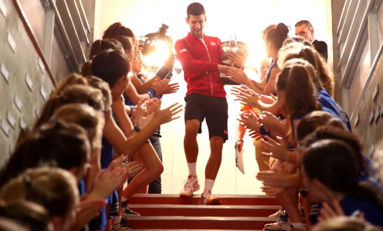 Novak Djokovic en Roland Garros