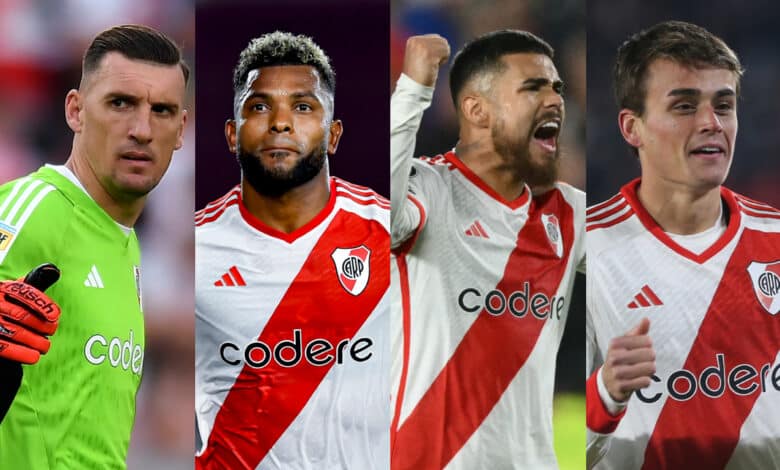 jugadores de River Plate en la Copa América