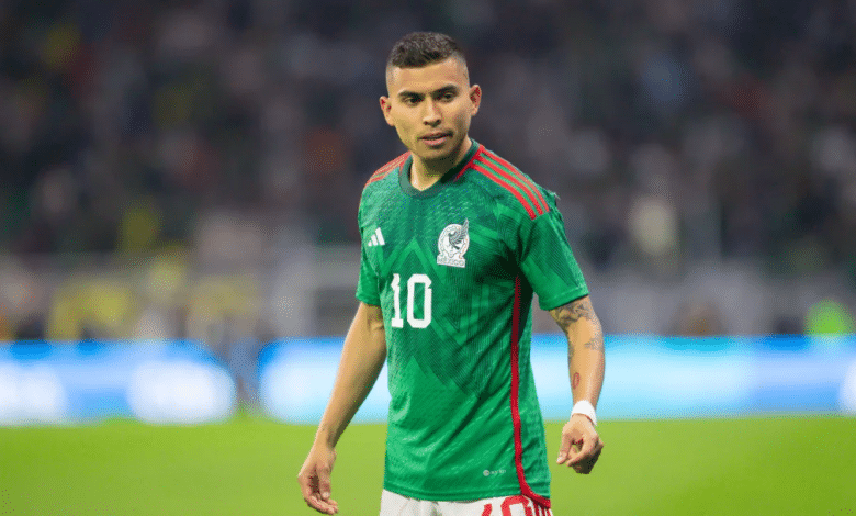 Orbelín Pineda con la Selección Mexicana