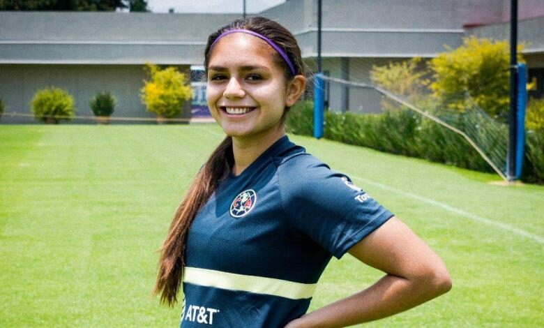 Jana Gutiérrez con el Club América Femenil