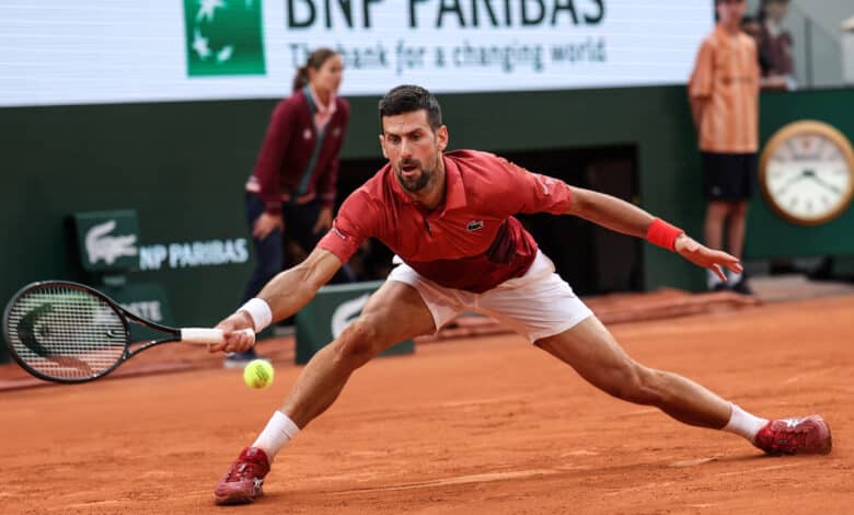 Novak Djokovic en Roland Garros