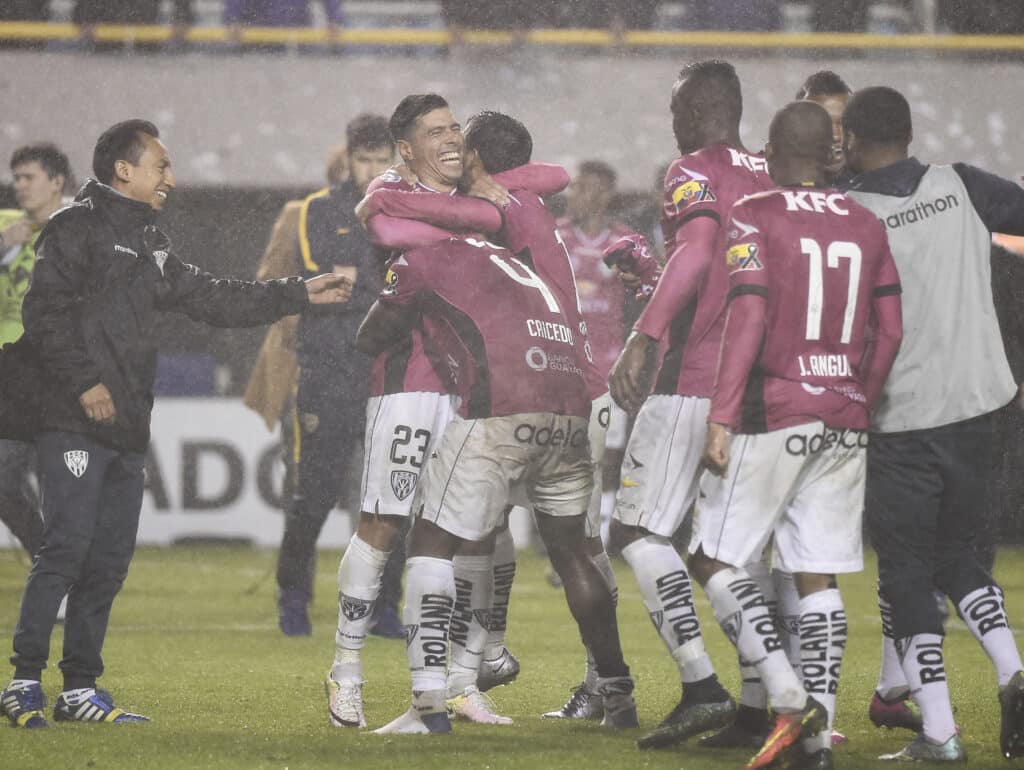 IDV vs Boca: la única vez que se cruzaron estos dos fue en la Libertadores 2016, donde los ecuatorianos lograron el triunfo en ida y vuelta(Foto: Marcelo Endelli/LatinContent via Getty Images)