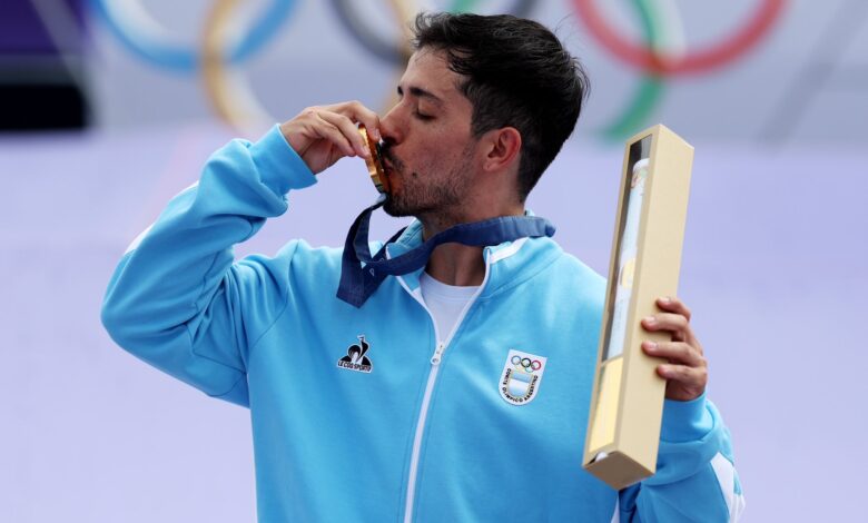 Argentina consiguió la medalla de oro en BMX. (@juegosolimpicos)