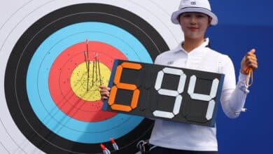 Lim Sihyeon obtuvo el primer récord mundial de los Juegos Olímpicos 2024. (@Olympics)