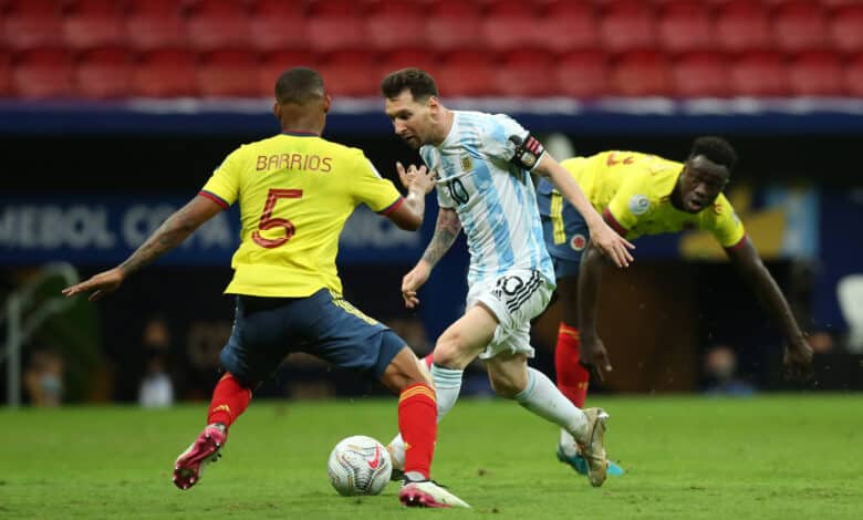 Lionel Messi en Argentina vs. Selección Colombia