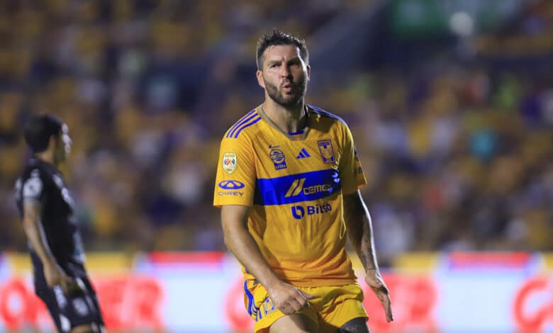 Andre-Pierre Gignac de Tigres en el juego ante León durante el Apertura 2023 liga mx all-stars