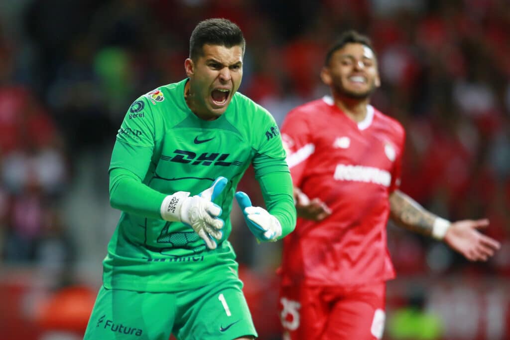 Julio Gonzalez, en el partido de Toluca vs Pumas del Clausura 2024. Pumas vs Austin