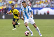 Argentina vs. Ecuador se enfrentaron antes de la Copa América y Di María anotó un gol.