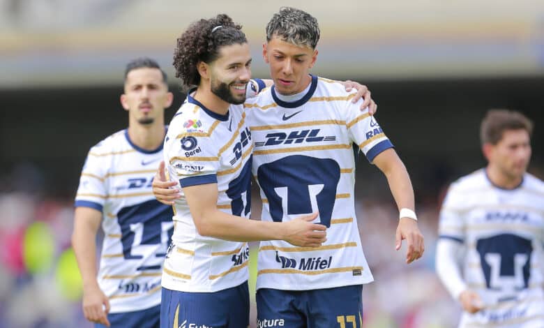 Cesar Huerta y Jorge Ruvalcaba en el juego de Pumas vs Pachuca Pumas vs Austin Atlas vs Pumas