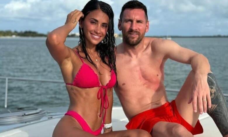 Lionel Messi y Antonella Roccuzzo