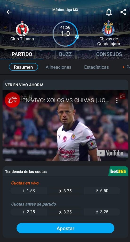chivas 365scores app