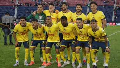 Jugadores del América en un partido celebrado en Ciudad de los Deportes en el Apertura 2024. América Apertura 2024 liga mx Chelsea vs América. Partido amistoso Club América vs. Aston Villa a jugarse en Estados Unidos