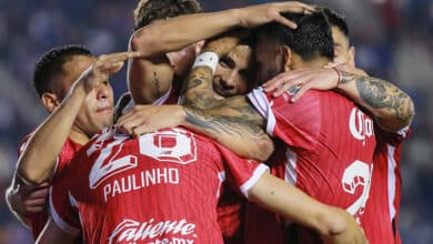 Jugadores del Toluca en un partido del Torneo Apertura 2024 de la Liga MX en el Estadio Ciudad de los Deportes. Toluca vs Chicago Toluca vs Houston Dynamo Toluca vs Colorado Rapids Monterrey vs Toluca