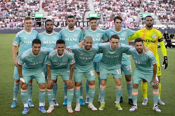 La alineación del Inter Miami en su partido vs Chicago Fire de la MLS 2024 contra el Puebla en el Chase Stadium. Inter Miami vs Toronto