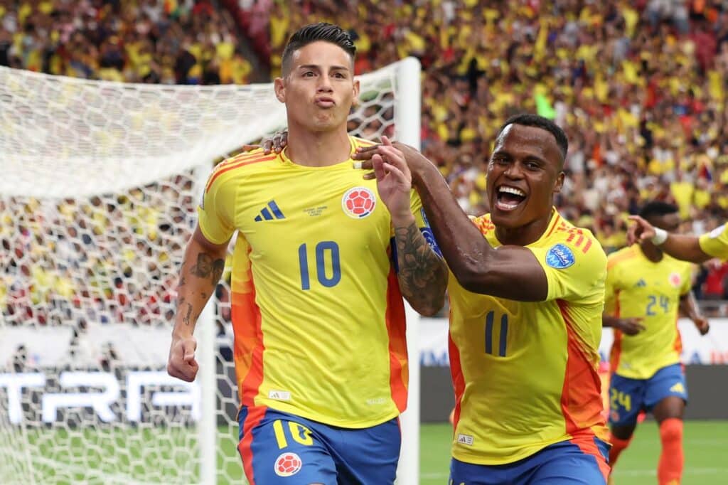 Uruguay vs Colombia: James Rodríguez es la clave del poderío goleador de los cafeteros, metiendo cinco asistencias en cuatro partidos (Getty Images)