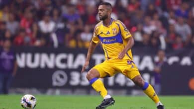 Caetano Samir, defensa de Tigres de la UANL, en un partido del Apertura 2024. Tigres vs Puebla Tigres vs Pachuca Tigres vs New York City