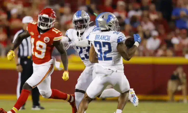 Kansas City Chiefs vs Detroit Lions, un partido "áspero" que habrá en la pretemporada de la NFL.