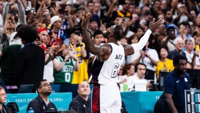 Lebrón James, la gran figura del torneo de baloncesto en estos Juegos Olímpicos 2024. (@FIBA)