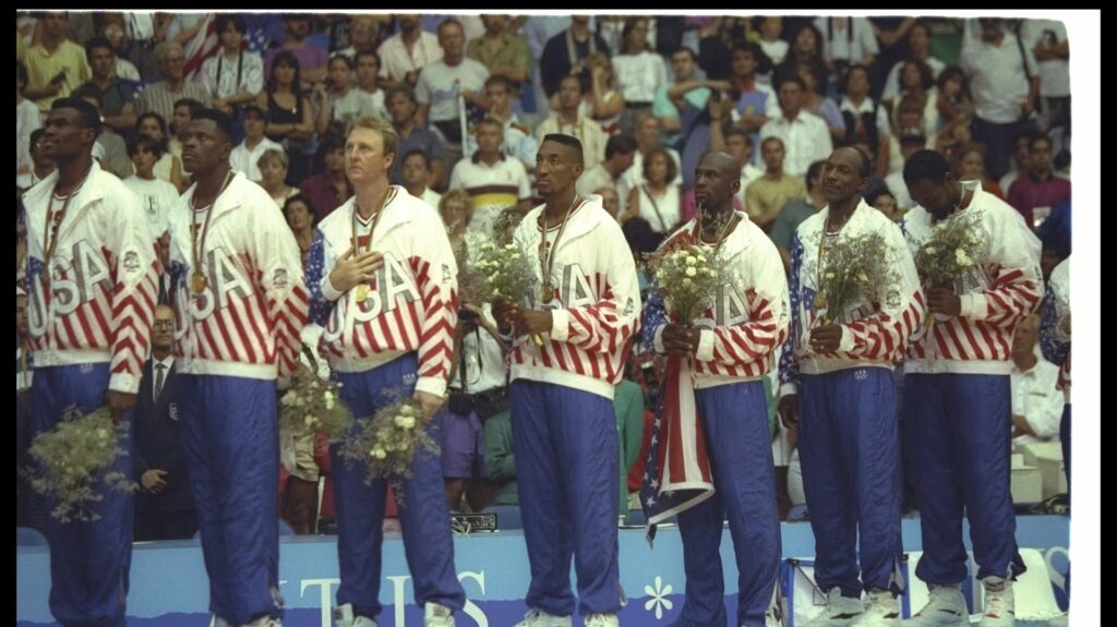 El famoso Dream Team de Estados Unidos en Barcelona 92'. (@Olympics)