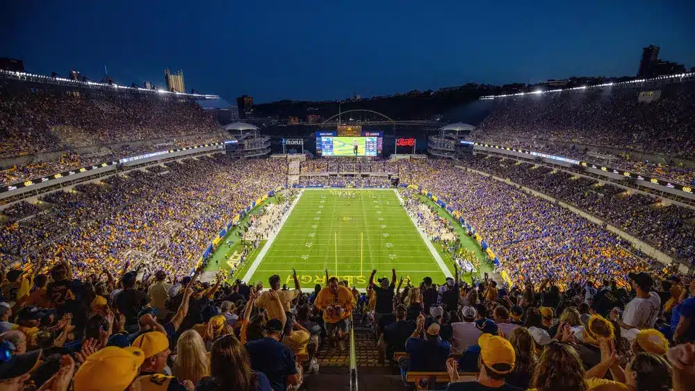 Acrisure Stadium, la casa de los Pittsburgh Steelers. 
