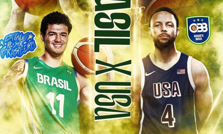 Estados Unidos vs. Brasil: el último partido de los cuartos de final de los Juegos Olímpicos 2024. (@basquetecbb)