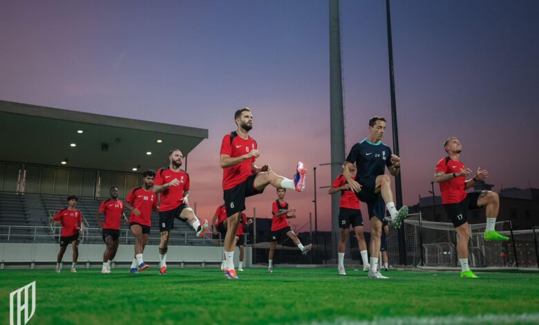 Al Qadsiah entrenamiento figuras