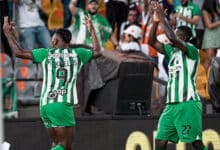 Alfredo Morelos en la Liga BetPlay con Atlético Nacional 2024. El delantero será titular en el partido Atlético Nacional vs. América en Orlando