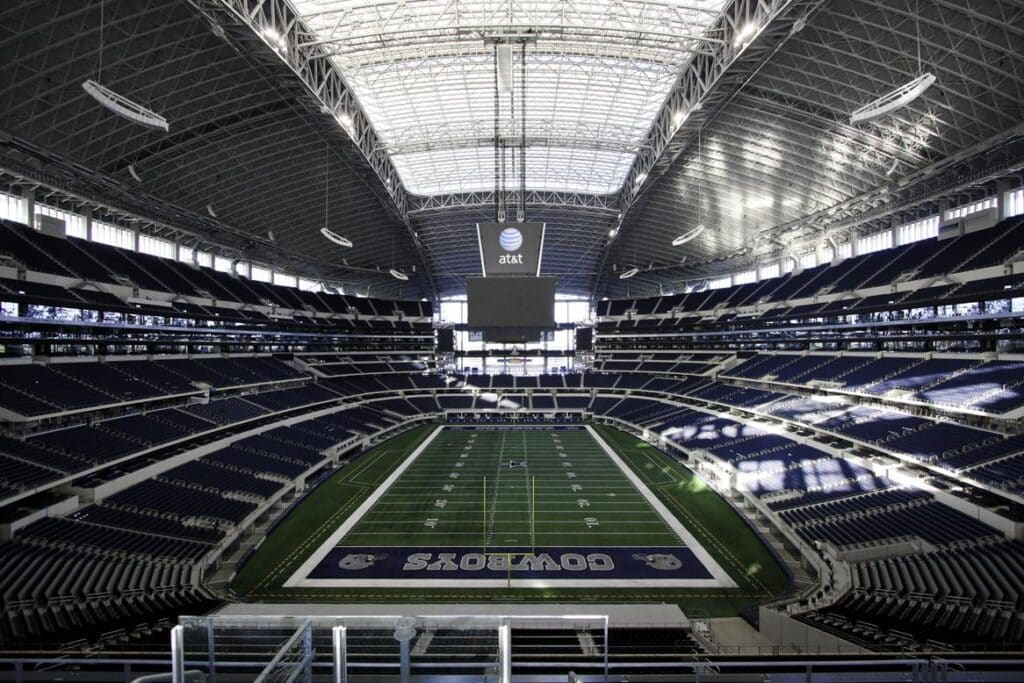 AT&T Stadium, el estadio de los Dallas Cowboys en la NFL.