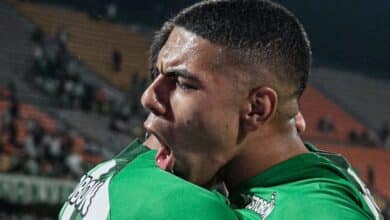 Emilio Aristizábal con Atlético Nacional en la Liga BetPlay 2024