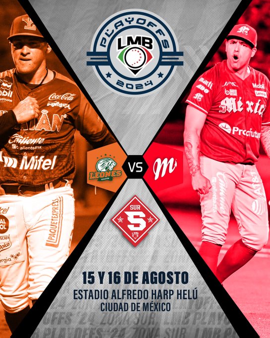 Leones de Yucatán vs Diablos Rojos de México, el último partido de la Serie de Zona de la LMB.