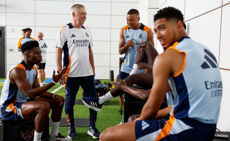 Kylian Mbappé entrenamiento Real Madrid