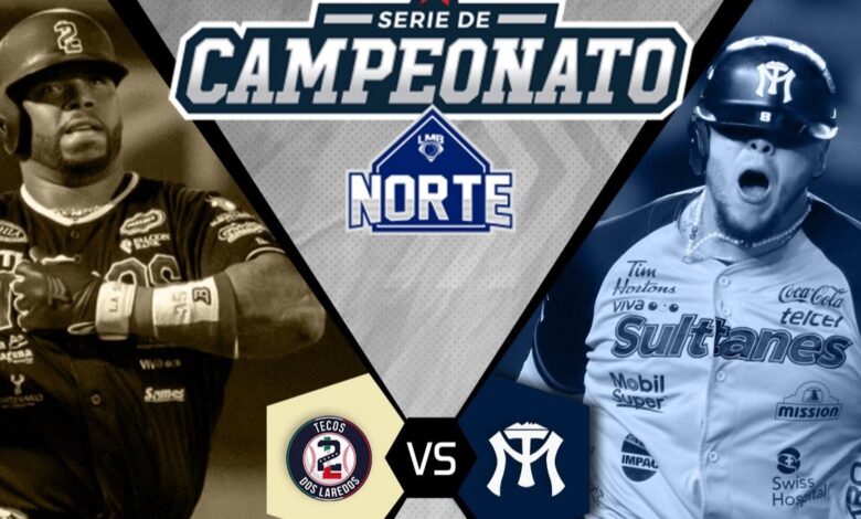 Sultanes de Monterrey vs Tecolotes Dos Laredos abrirán las Series de Campeonato de la LMB. (@LigaMexBeis)