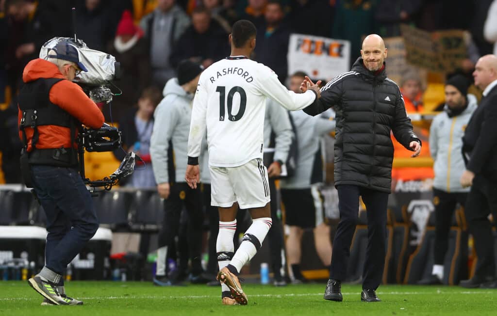 Manchester United vs Fulham: Comienza la nueva aventura para los de Erik ten Hag. (Photo by Copa/Getty Images)