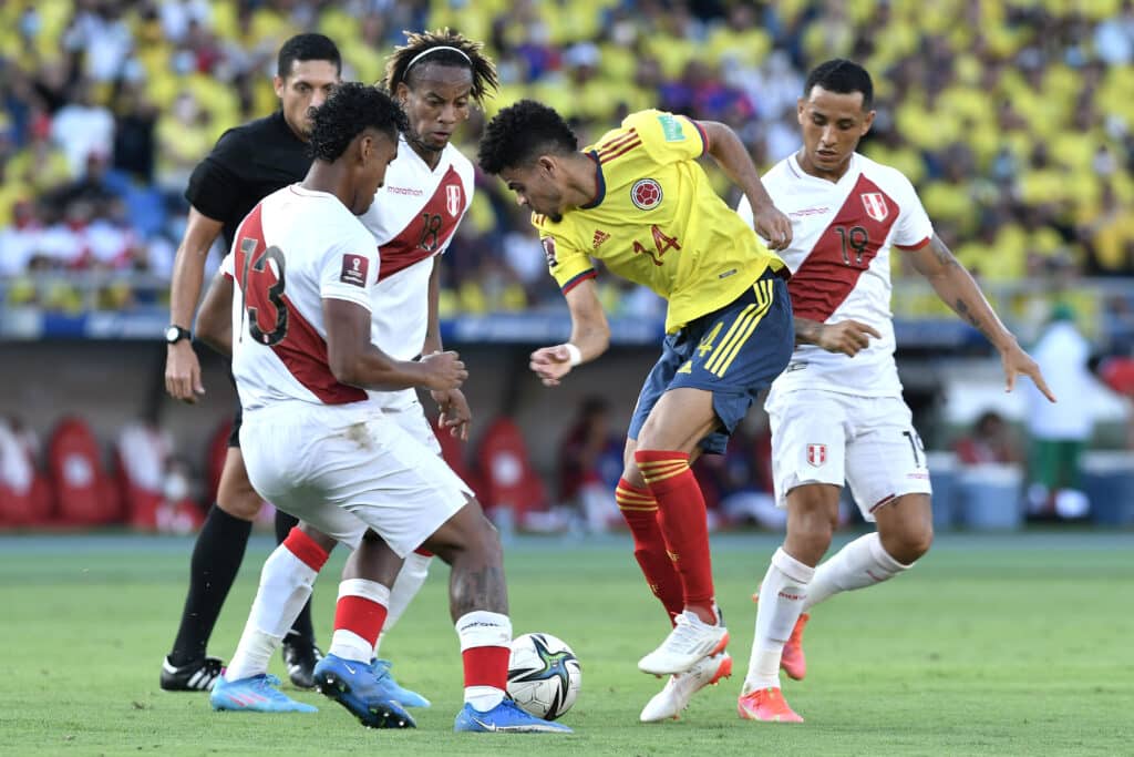 Luis Díaz con la Selección Colombia en la Eliminatoria sudamericana