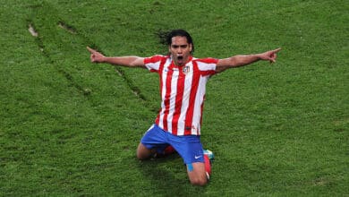 Radamel Falcao en su mejor época con el Atlético de Madrid