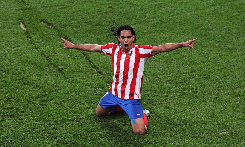 Radamel Falcao en su mejor época con el Atlético de Madrid