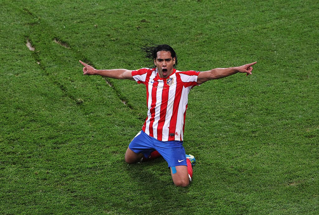 Radamel Falcao en su mejor época con el Atlético de Madrid