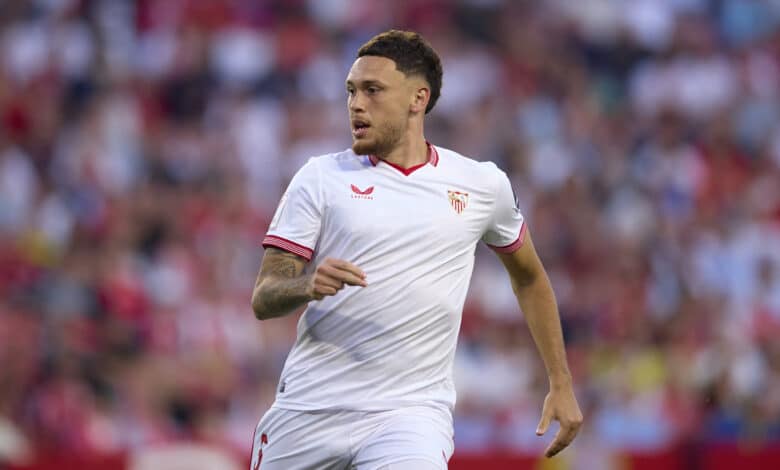 Lucas Ocampos en el partido Sevilla vs Granada en LaLiga 2023-24