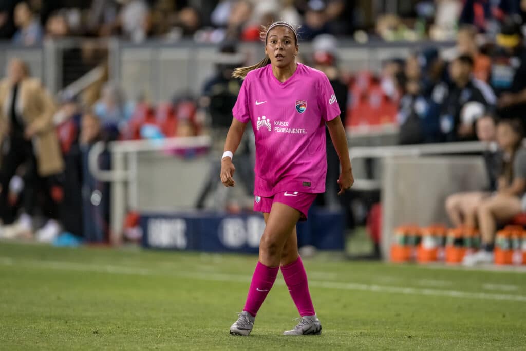 María Sánchez en el partido de San Diego Wave vs Bay FC en la NWSL 2024. EA FC