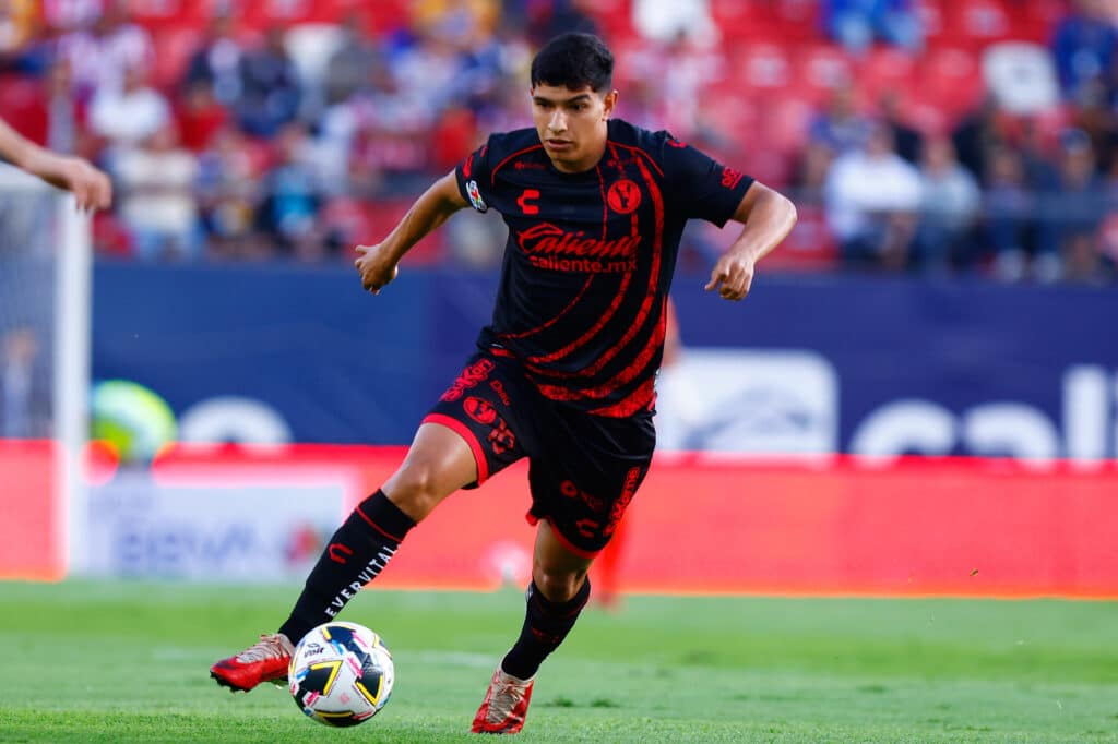 Kevin Castañeda en el juego de Atlético de San Luis vs Tijuana del Apertura 2024 de la Liga MX. Tijuana vs Santos