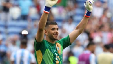 Gerónimo Rulli arquero de la Selección Argentina en los penales