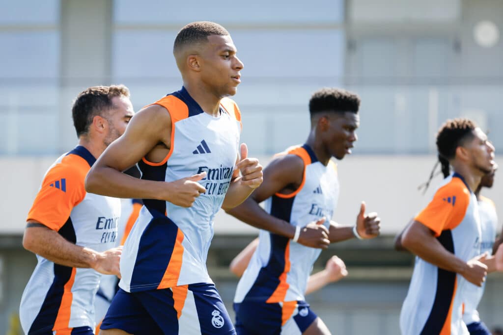 Kylian Mbappé entrenamiento Real Madrid