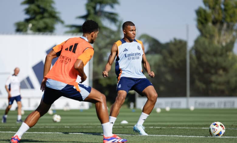 Kylian Mbappé entrenamiento Real Madrid