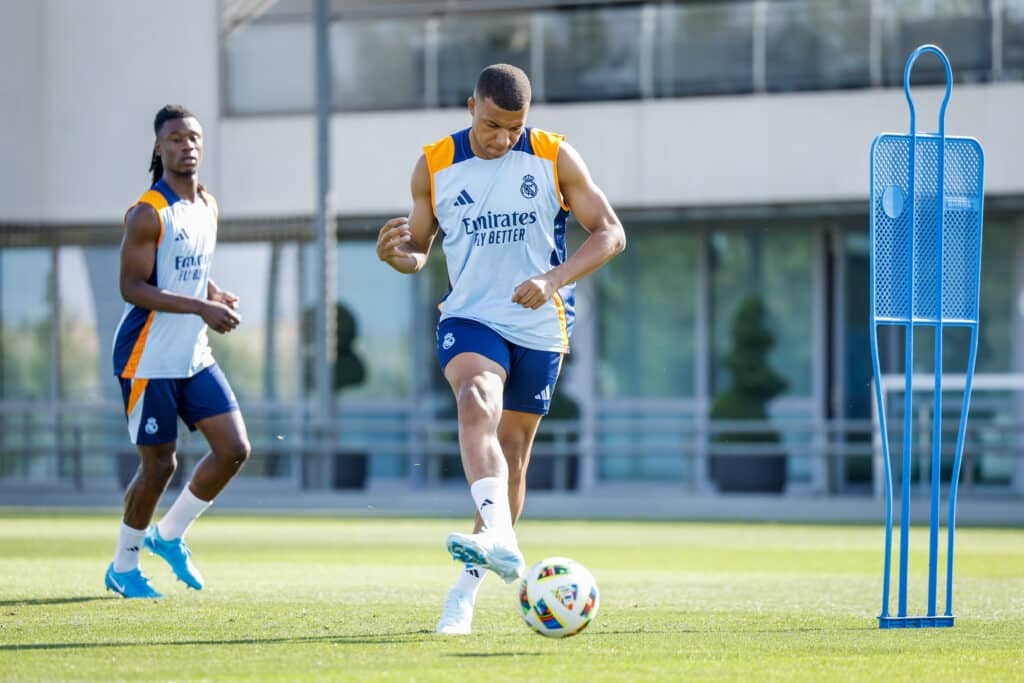 Real Madrid vs Stuttgart: Kylian Mbappé tendrá su primer partido con el Real Madrid por la Champions League. (Photo by Pedro Castillo/Real Madrid via Getty Images)